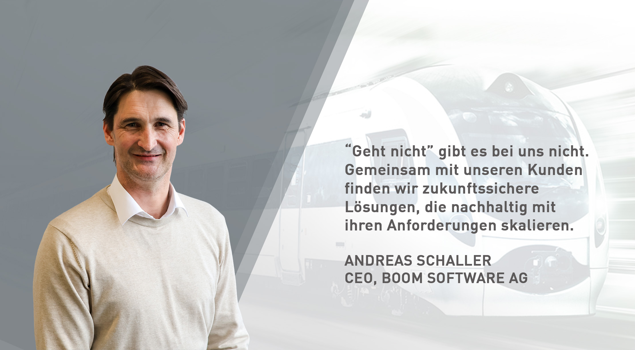 Andreas Schaller im Interview mit dem bahn manager.